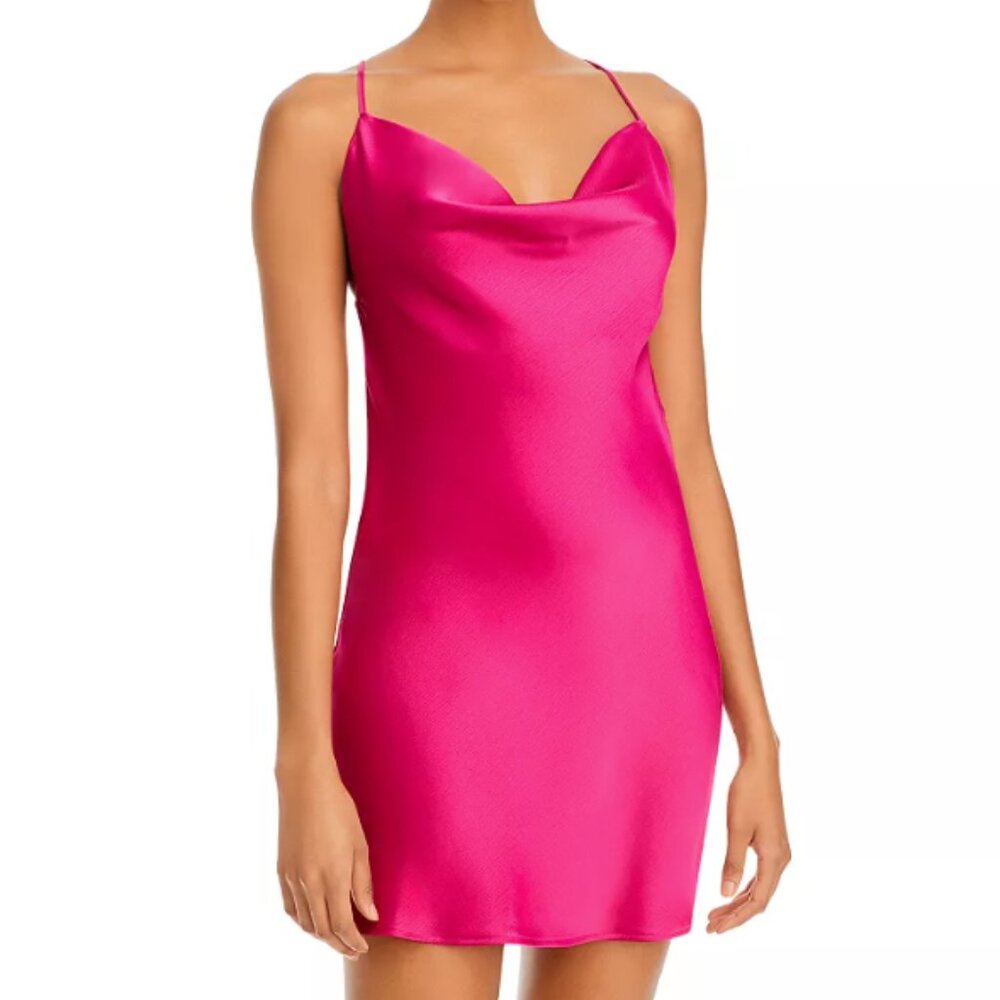 NWT Wayf Nanette Cowl Neck Mini Slip Dress